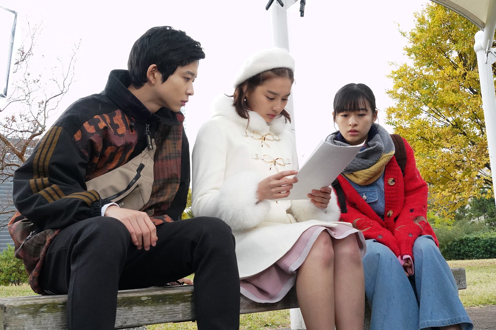 鈴木仁、箭内夢菜、森七菜 （C）日本テレビ