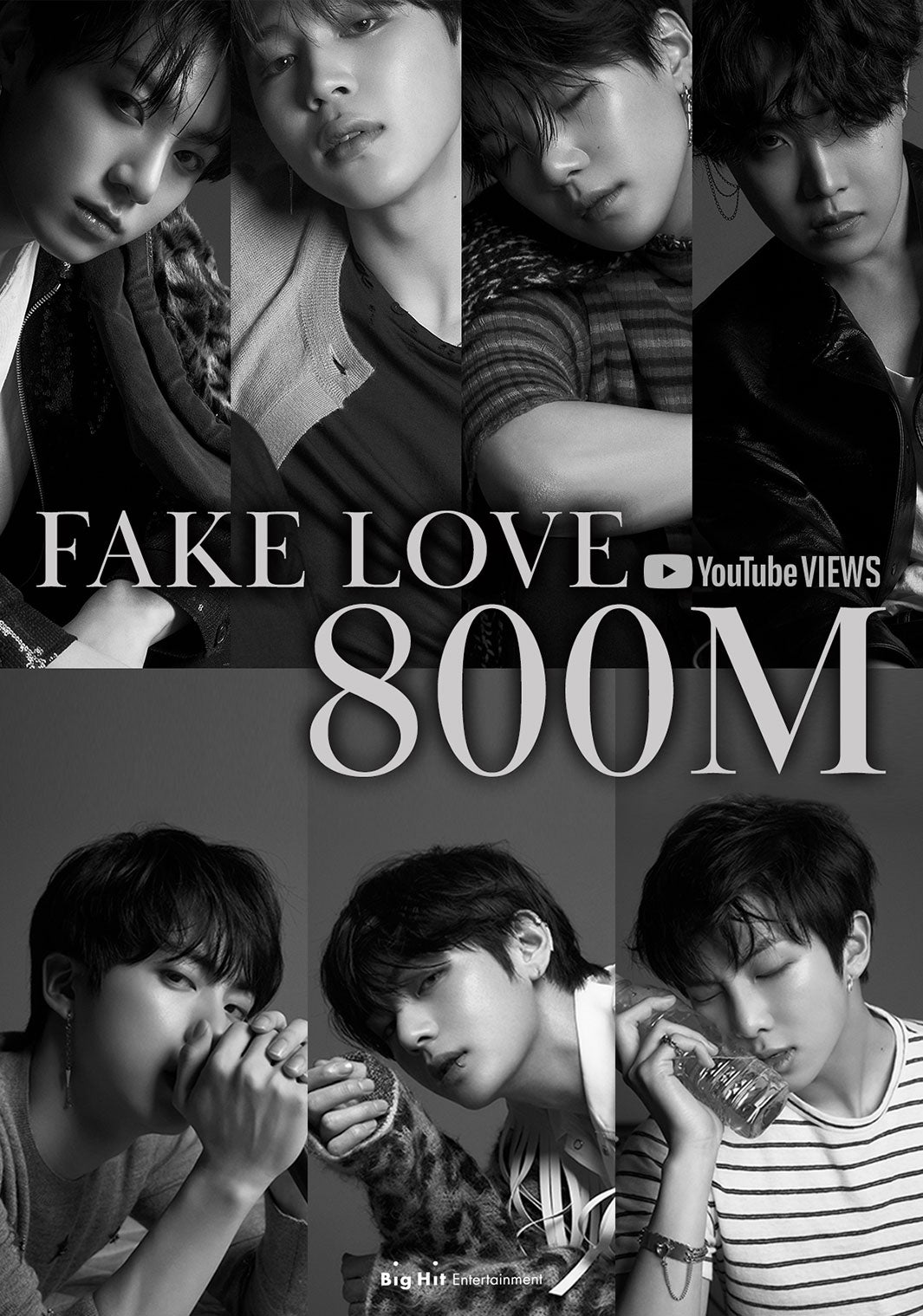 BTS「FAKE LOVE」MV、8億再生突破の快挙