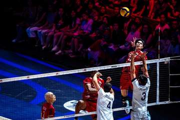 バレー男子3位決定戦 日本が崖っぷちに 第2セット奪い返すも第3セット連続失点響き22-25で落とす