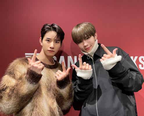 JO1佐藤景瑚&NCTショウタロウ、互いのグループ挨拶ポーズ・ハグショット披露「仲の良さが伝わる」「貴重な写真」と反響