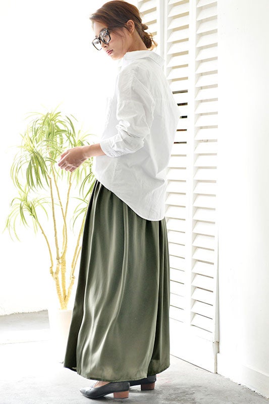 上品ドレープのシンプルガウチョパンツ「coca」5,990円（税込）／画像提供：coca