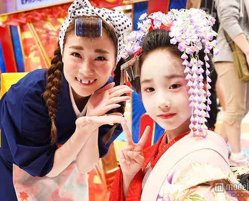 重盛さと美「ホンキーダンス」ビジュアル賞の可愛すぎる美少女と2ショット<モデルプレスが「27時間テレビ」に潜入中>