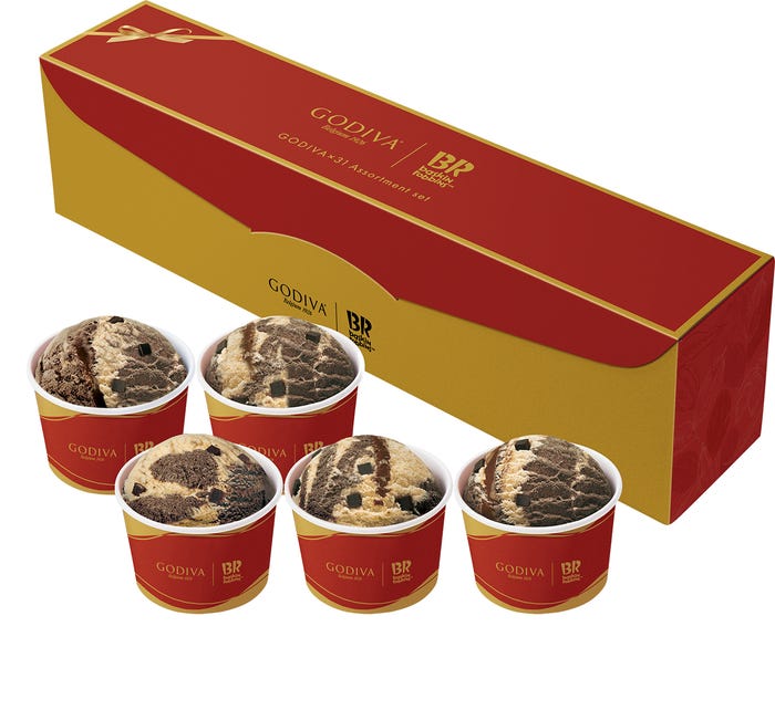 ゴディバ×サーティワン アソートメントセット(5コ入)/提供画像