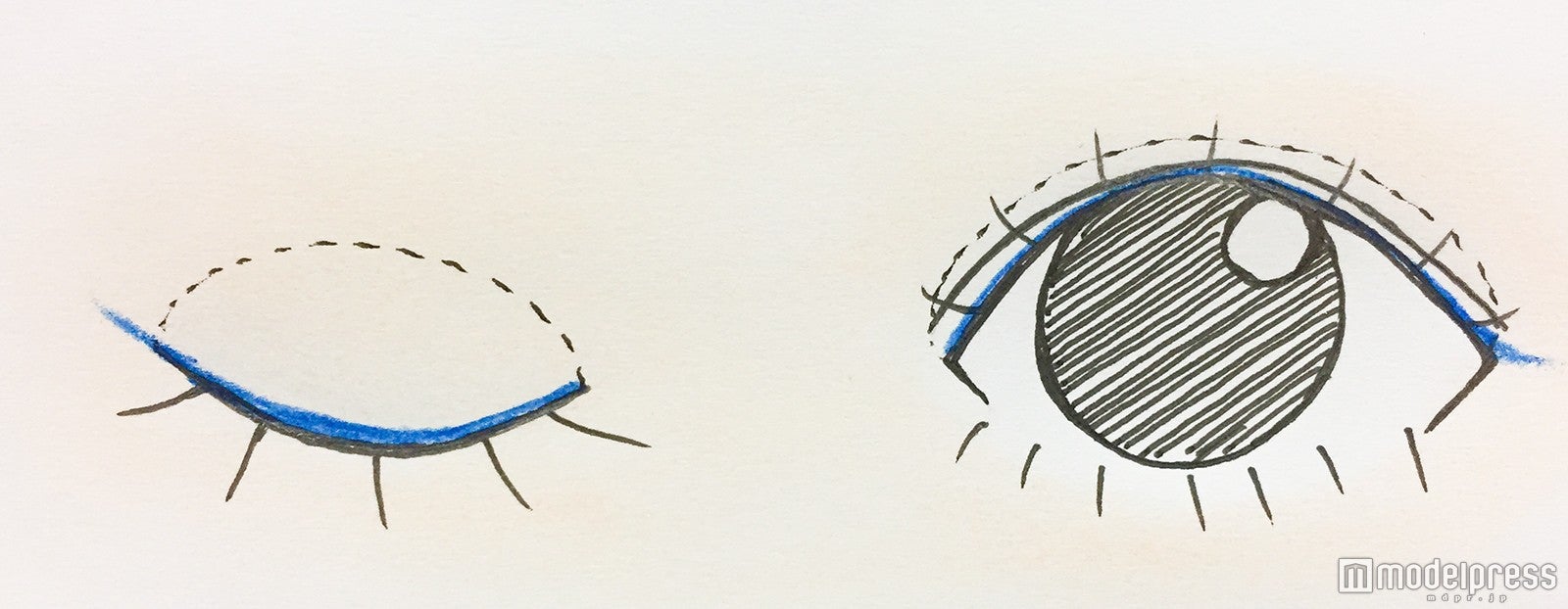 目尻をスッと流すのがポイント／写真：Cecil Inoue（C）モデルプレス