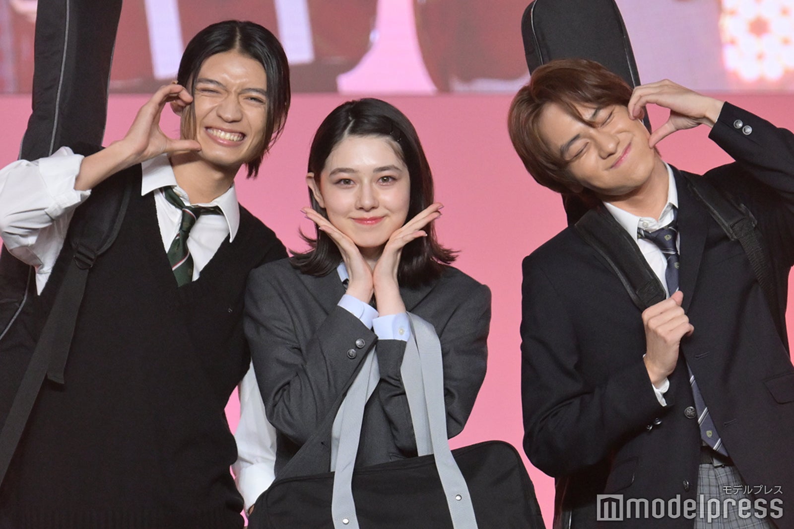 杢代和人、石川花、山下幸輝（C）モデルプレス