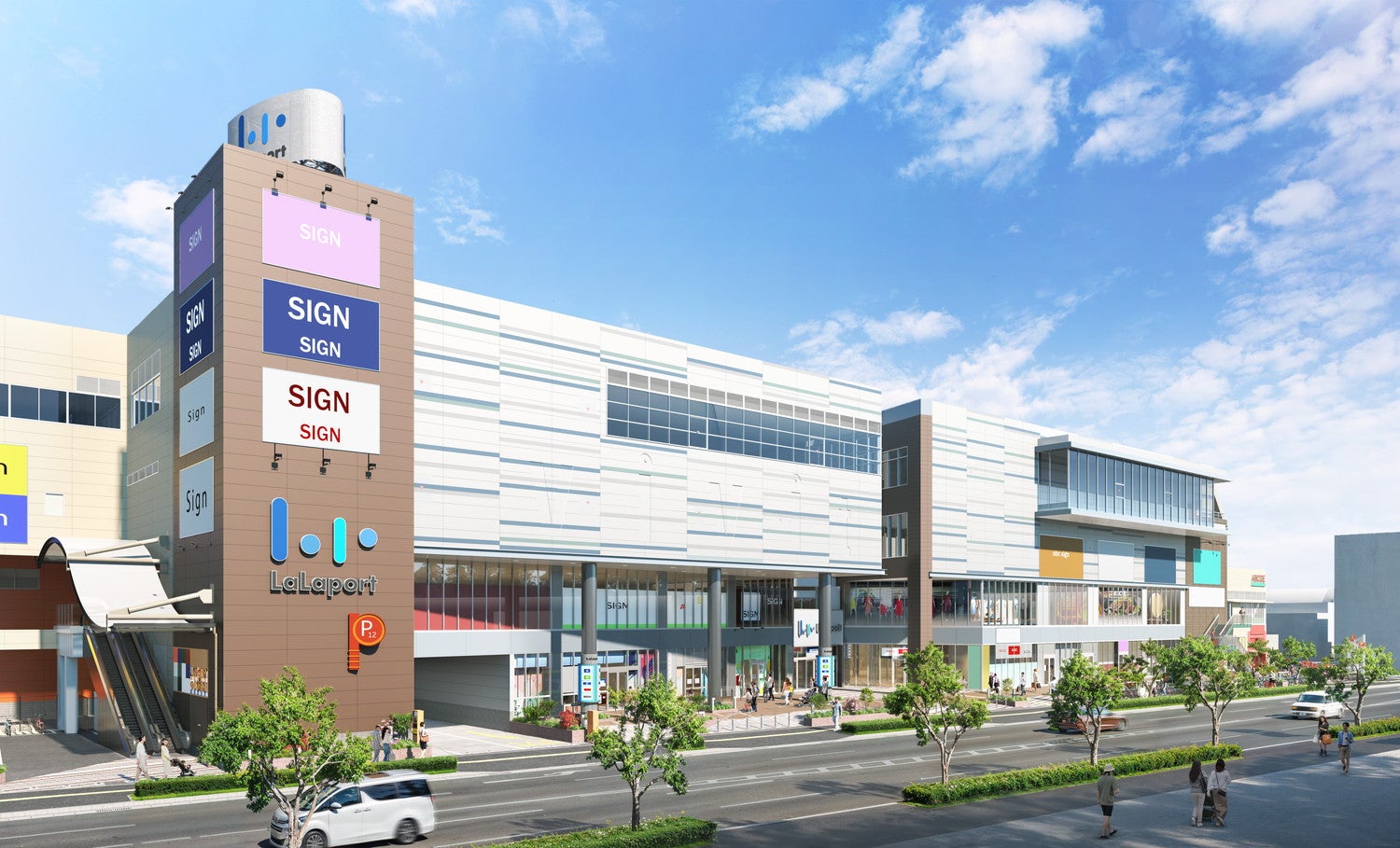 「三井ショッピングパーク ららぽーとTOKYO-BAY North Gate」内観CG