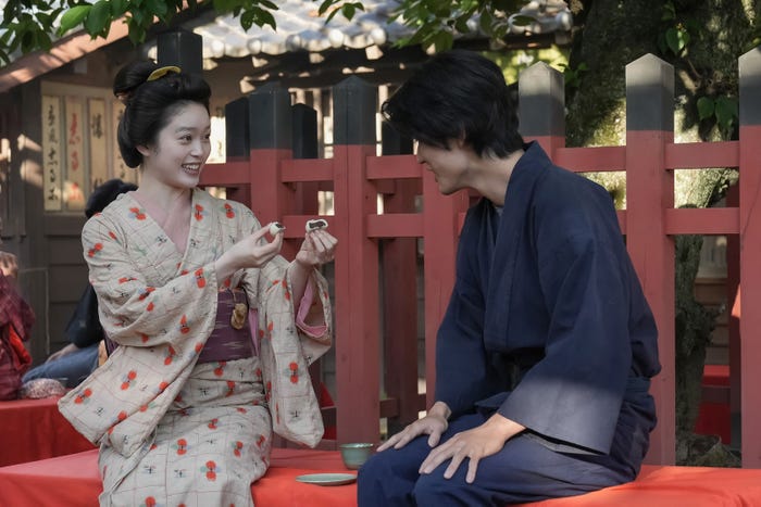 高石あかり、寛一郎「ばけばけ」第19話(C)NHK