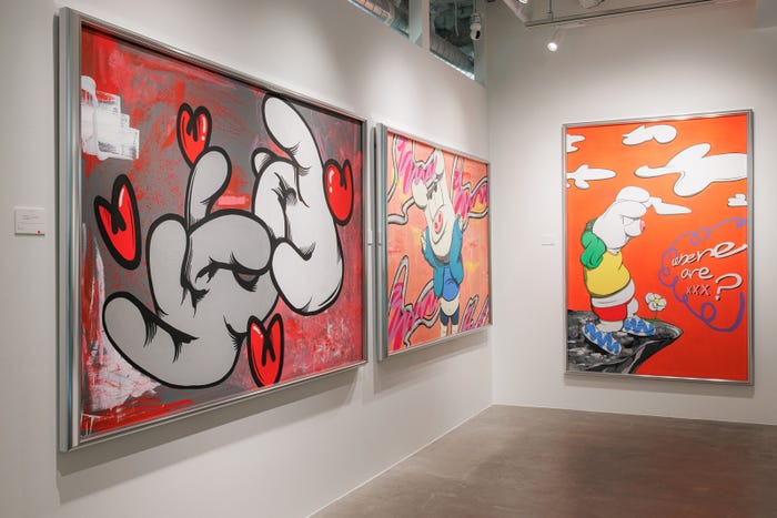 「FiNGAiSM in Shibuya」展示作品(提供写真)