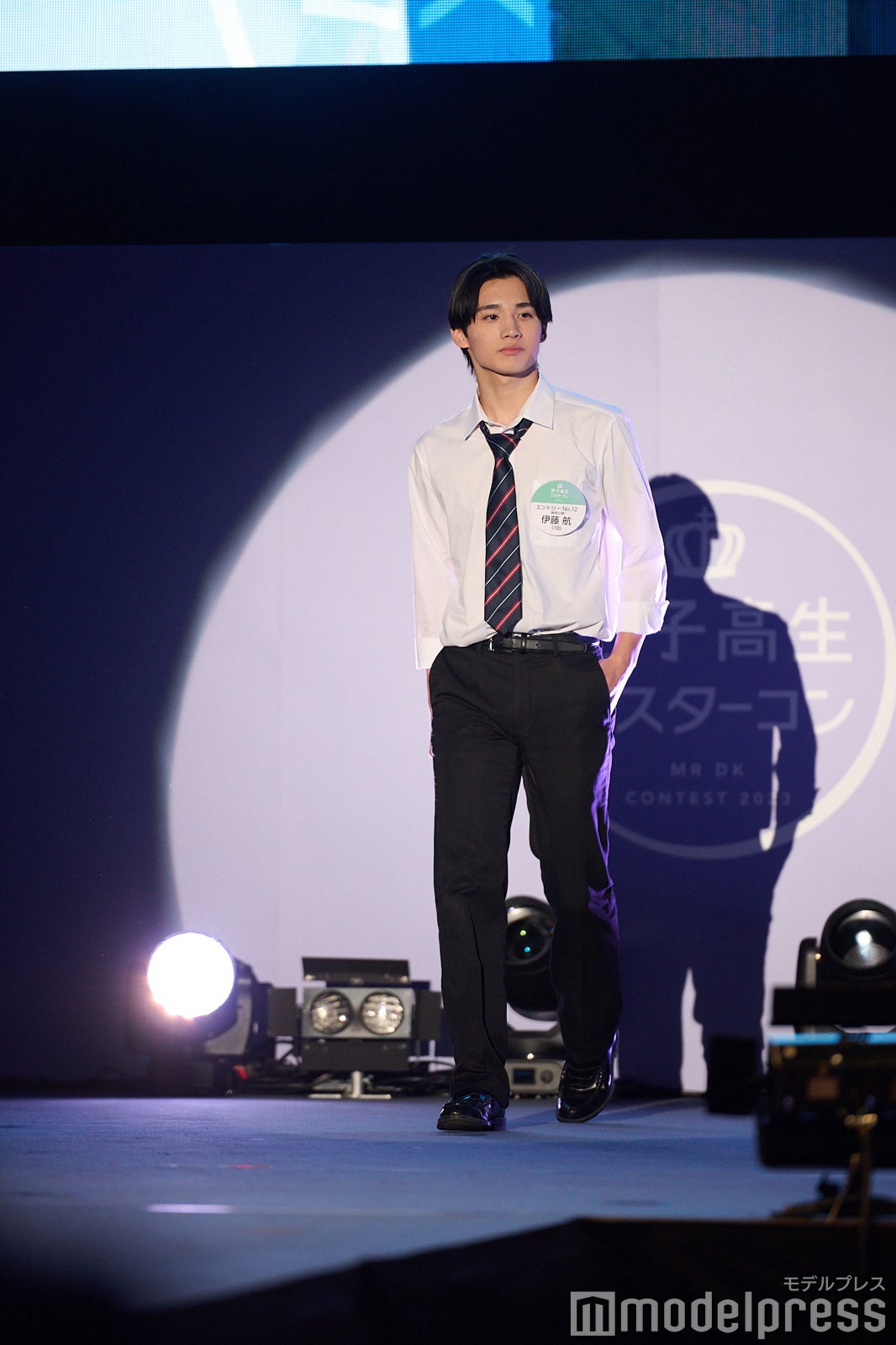 伊藤航くん「男子高生ミスターコン2023」ファイナル審査の様子（C）モデルプレス