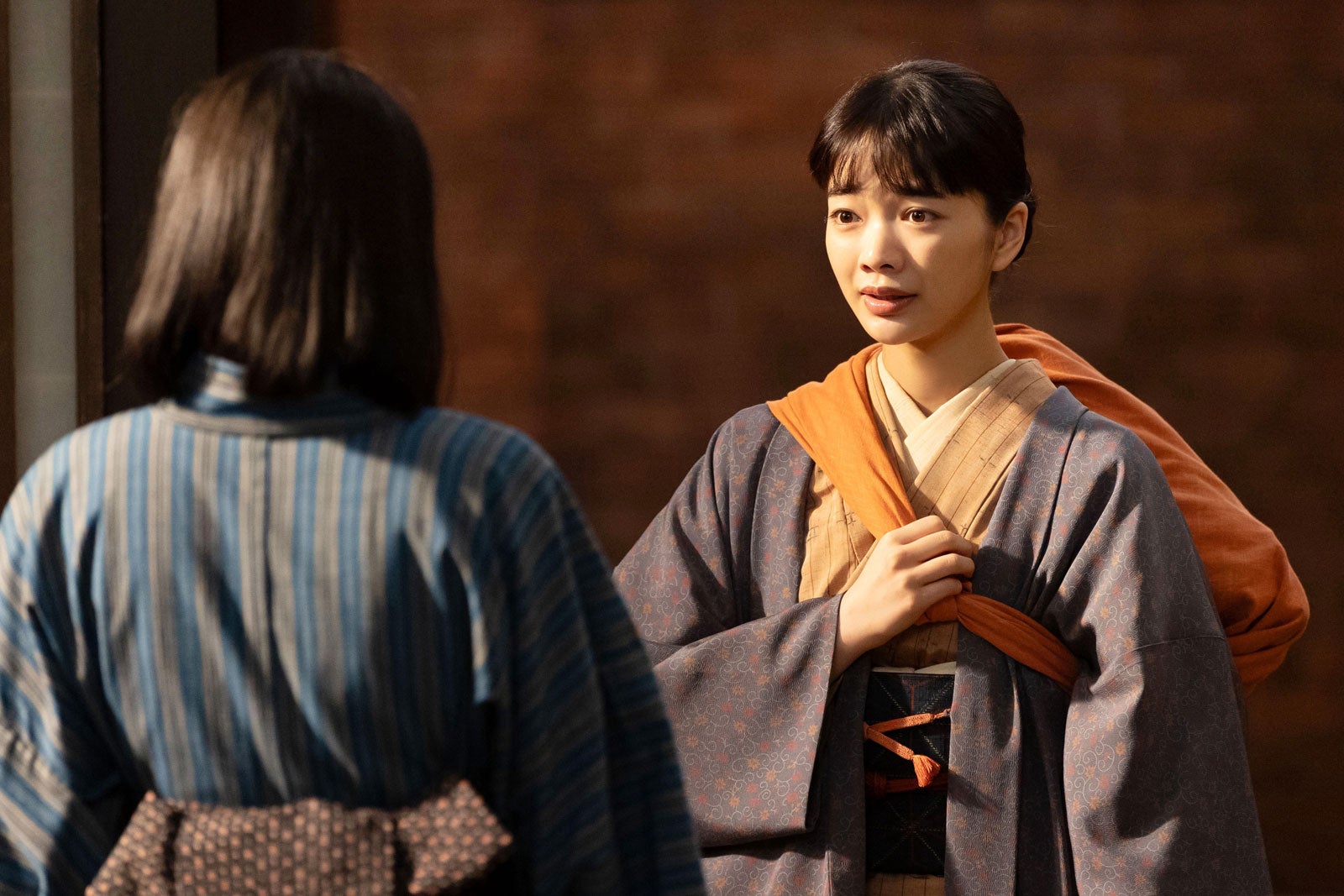 上坂樹里、見上愛「風、薫る」第83話（C）NHK
