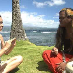 長谷川潤/NHKBSプレミアム「ハワイの魂にふれる~神々に捧げるフラ~」(C)NHK