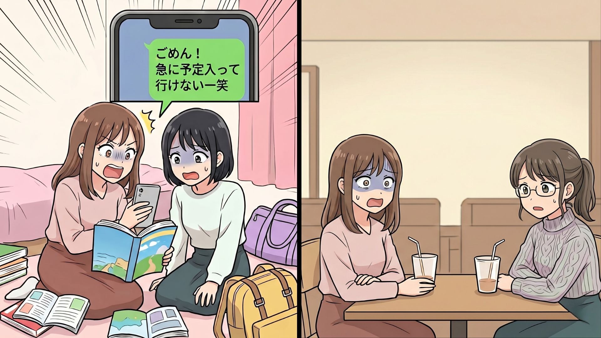 旅行を前日に“ドタキャン”して音信不通になった友だち。数年後に“突然の連絡”が来て...その【恐ろしい目的】とは！？