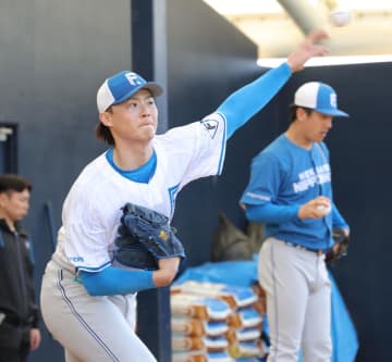 日本ハム・山崎福也 34歳で自己最速152キロ更新に照準「真っすぐいいですね」 2度目ブルペンで球速アップに手応え