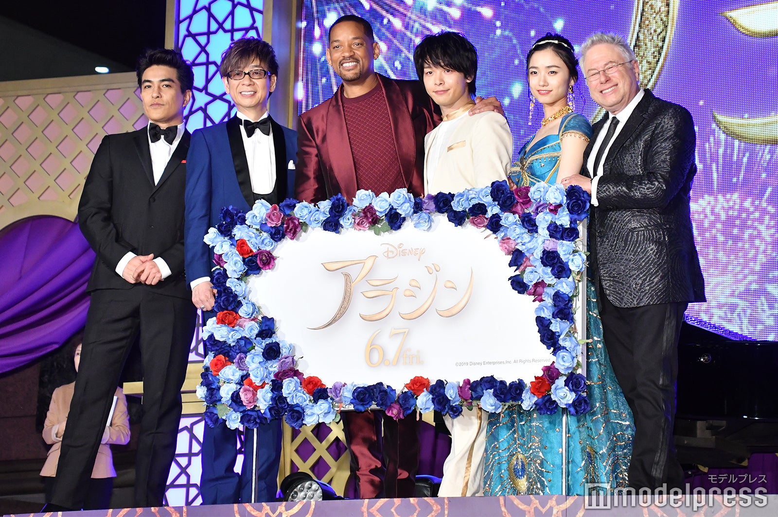 北村一輝、山寺宏一、ウィル・スミス、中村倫也、木下晴香、アラン・メンケン （C）モデルプレス