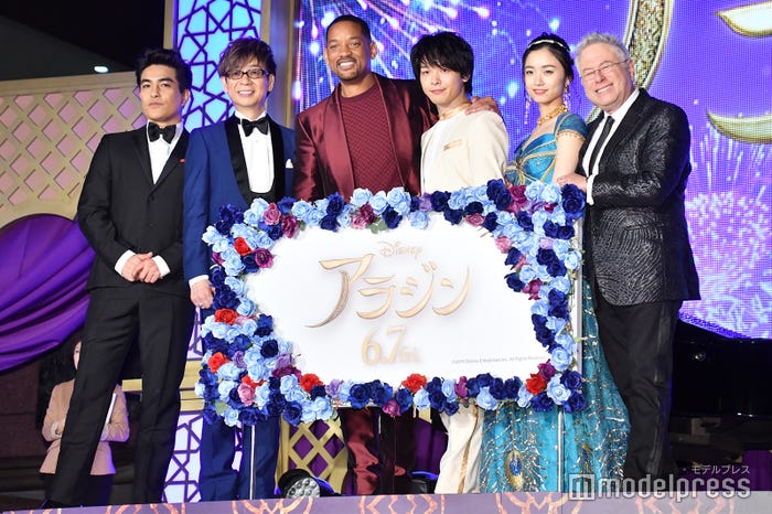 北村一輝、山寺宏一、ウィル・スミス、中村倫也、木下晴香、アラン・メンケン (C)モデルプレス
