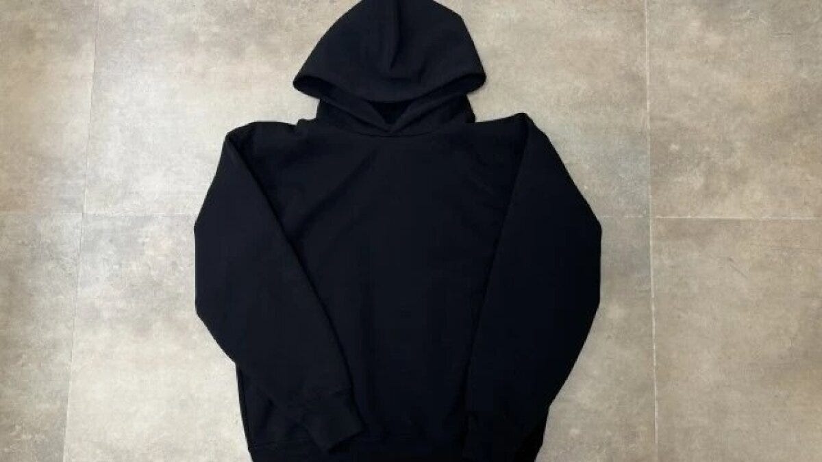 スウェットオーバーサイズプルパーカ ユニクロ黒スウェットオーバーサイズプルパーカ