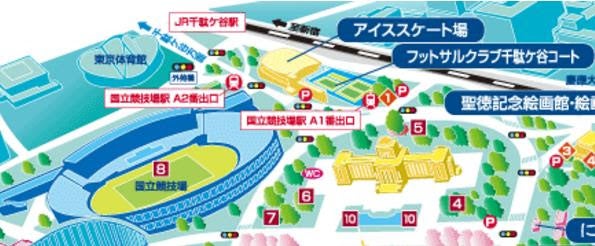 東京会場地図／画像提供：佐賀県