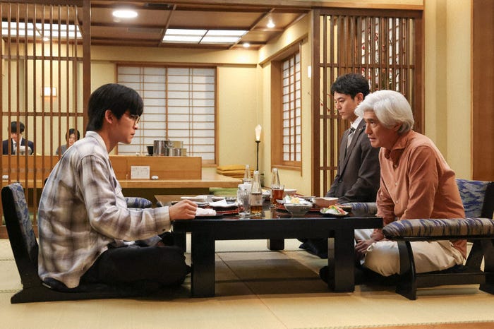 目黒蓮、妻夫木聡、佐藤浩市「ザ・ロイヤルファミリー」 第7話(C)TBSスパークル/TBS