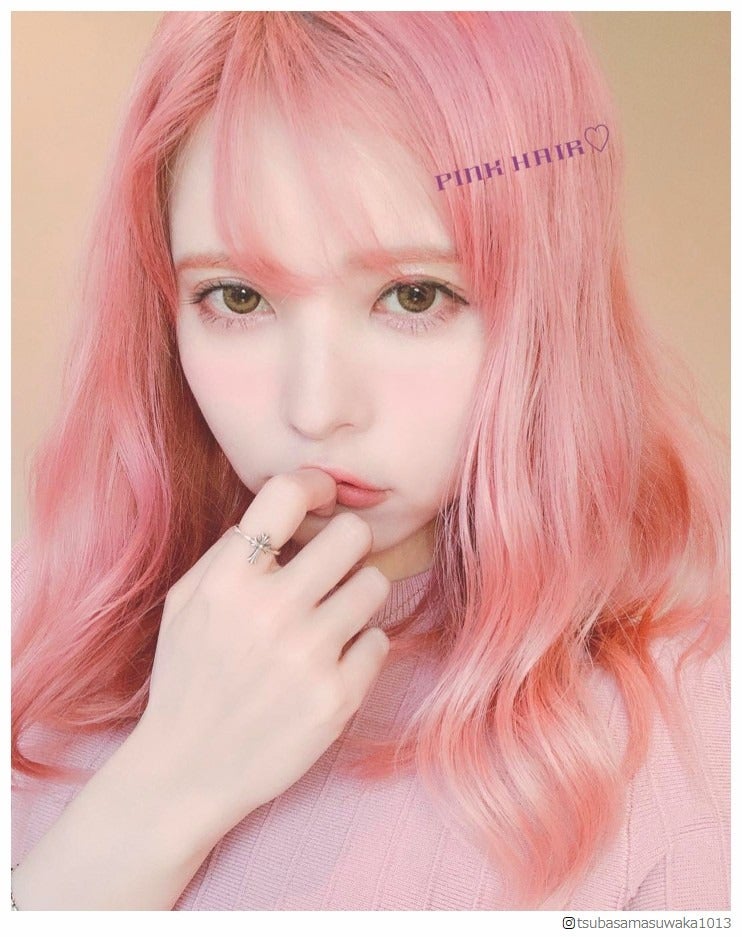 益若つばさ、念願の“初ピンクヘア”が可愛すぎ「綺麗な色」「まさに天使」と絶賛の声