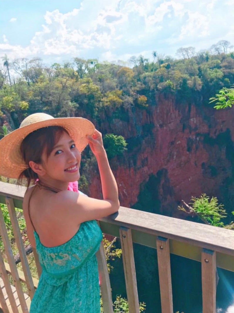 地平線が見える広大さ、川の水の透明さ、、という大自然に、癒されました／小澤陽子アナウンサー（提供写真）