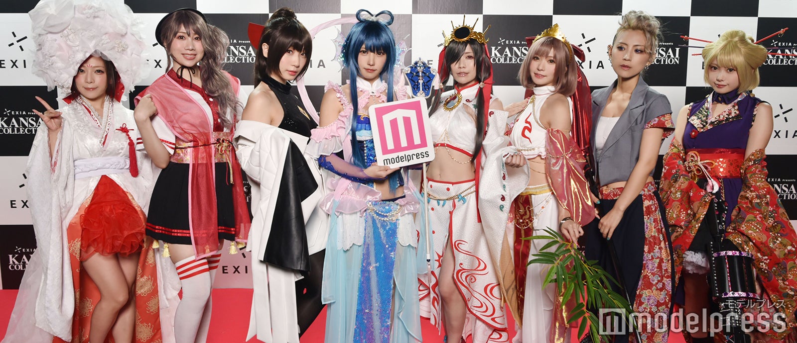 宮本彩希、吉田早希、伊織もえ、えなこ、よきゅーん、茉夏、つんこ、篠崎こころ（C）モデルプレス