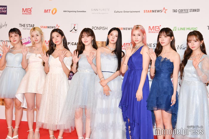 Kep1er/ヒカル、イェソ、ダヨン、チェヒョン、ユジン、ヒュニンバヒエ、ヨンウン、マシロ(シャオティンは欠席)(C)モデルプレス