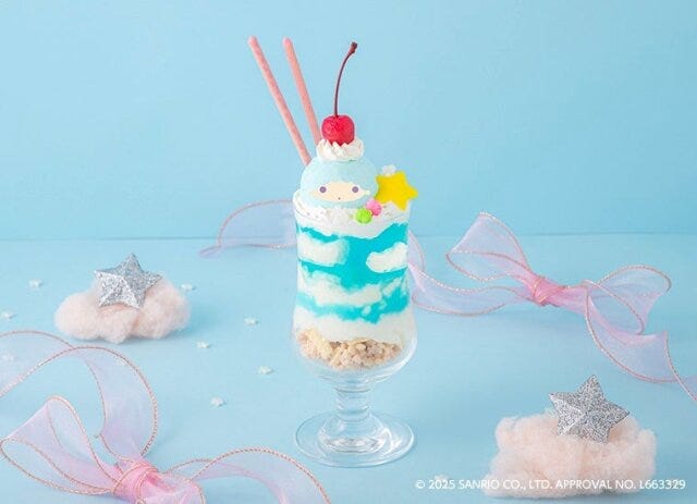 キキ＆ララのテーマカフェのパフェ