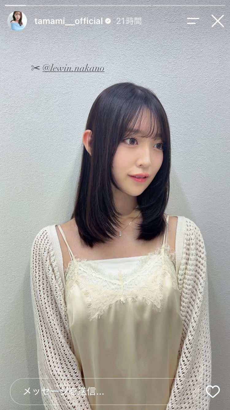 阪口珠美Instagramストーリーズより