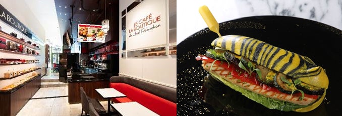 ルカフェ ラブティック ドゥ ジョエル・ロブション／虎ノ門ヒルズ店限定虎のサンドイッチ～タンドリーチキンとグリル野菜：800円／画像提供：フォーシーズ