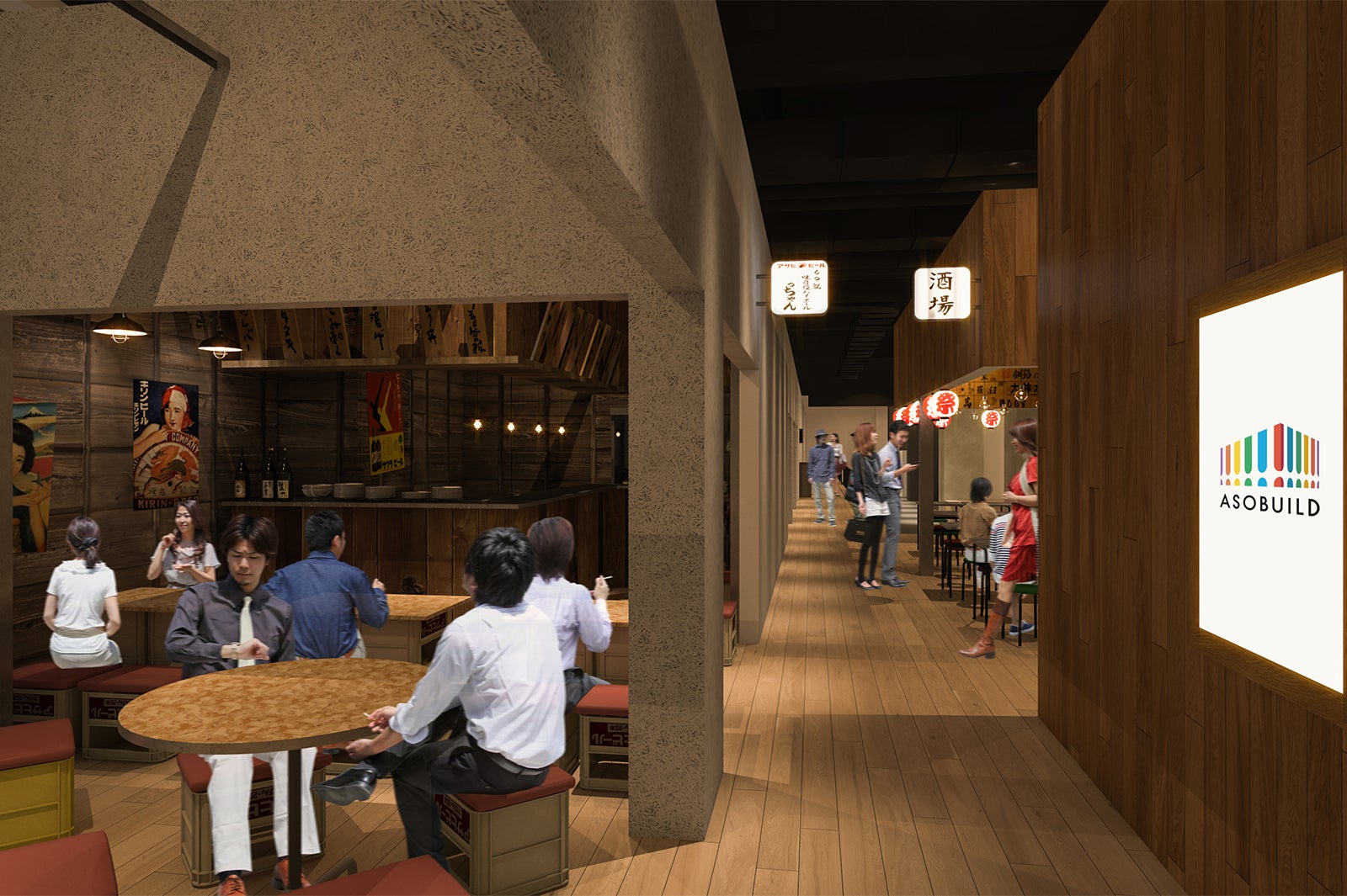 アソビル1F：POSTSTREET／画像提供：アカツキライブエンターテインメント