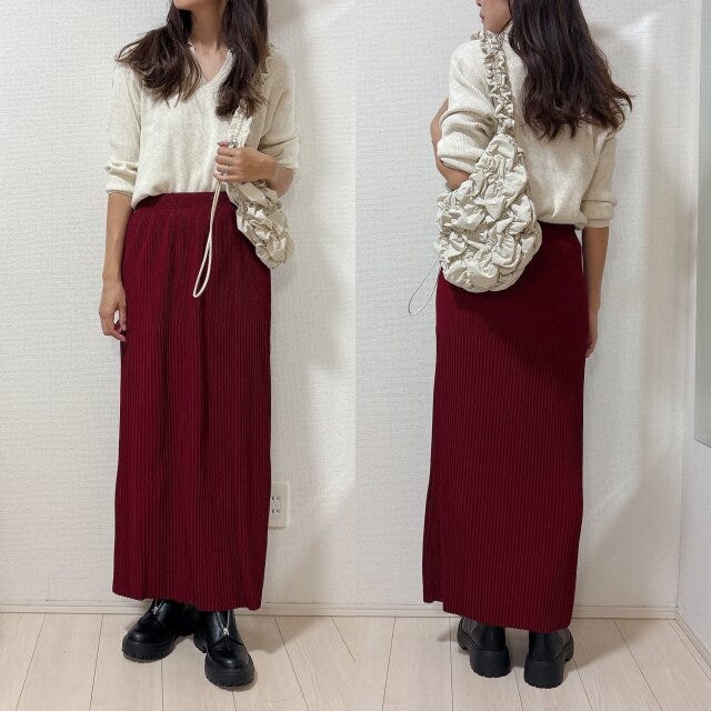 トレンドのレッドスカートでおしゃれに トレンドのレッドスカートでおしゃれに