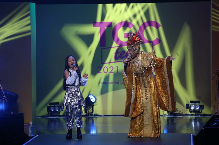 “天才キッズバンド”&小林幸子(C)TGC teen 2021 Summer