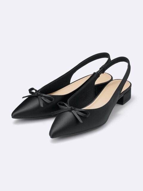 GU リボンバックベルトパンプス GUのリボンバックベルトパンプス