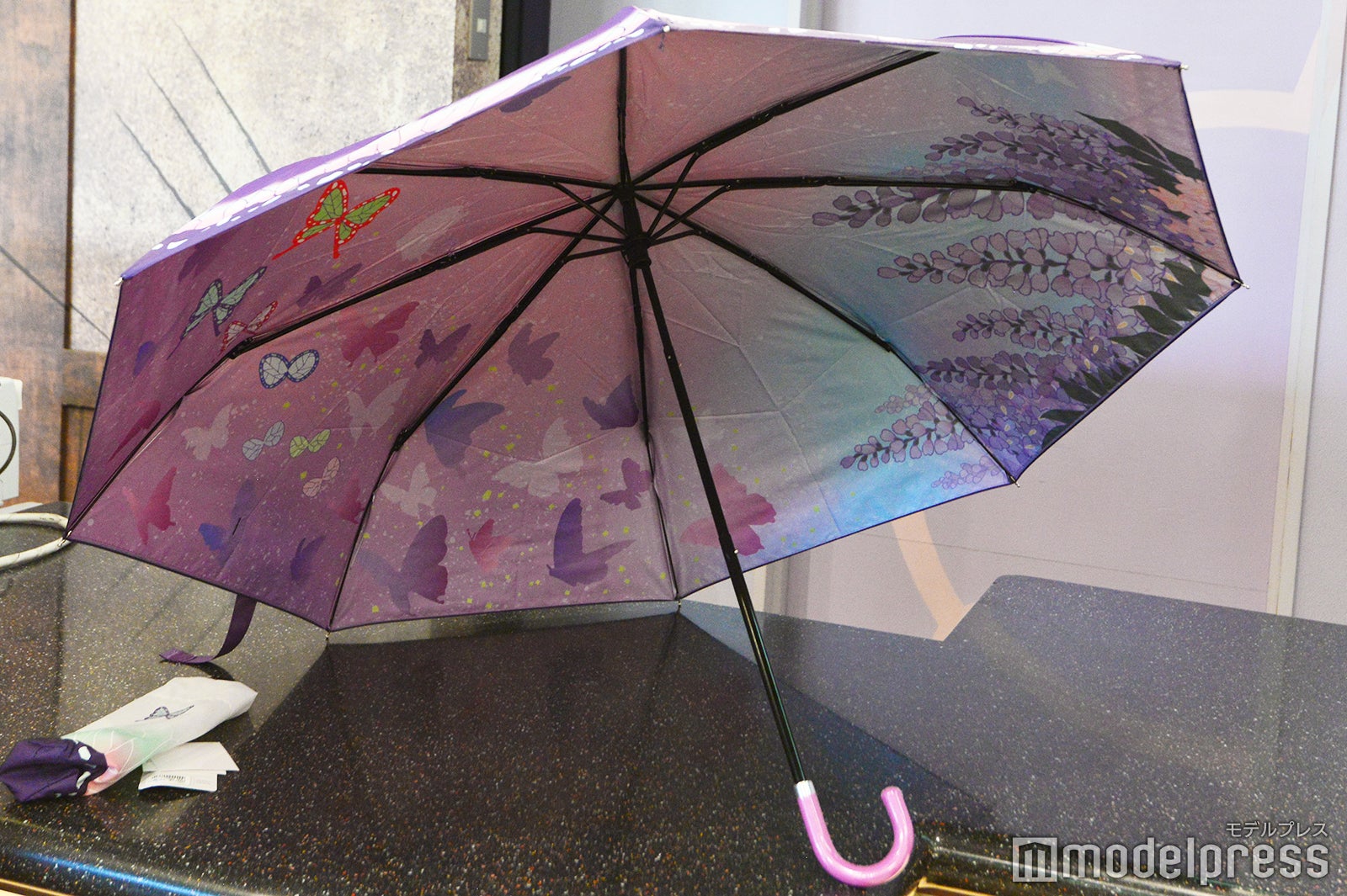 裏面は胡蝶しのぶらしいモチーフがふんだんにあしらわれている（C）モデルプレス