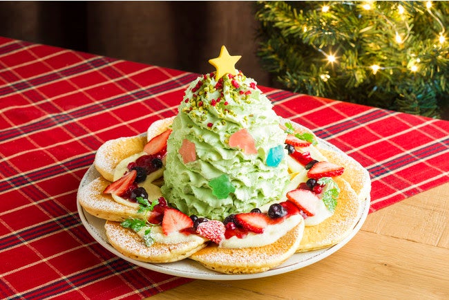ホノルルクリスマスパンケーキ税込1,750円／画像提供：Eggs’n Things Japan