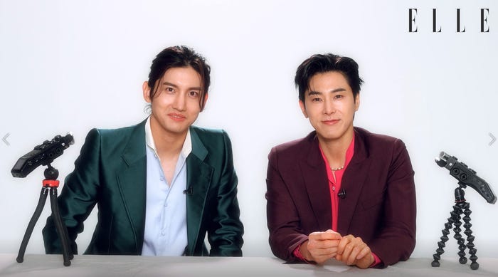 東方神起(C)ELLE JAPON July 2022 photo SANGHUN LEE