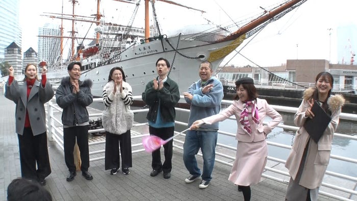 白河れい、高橋大輔、島崎和歌子、岩井勇気、澤部佑、神田愛花、原田葵アナ(C)フジテレビ