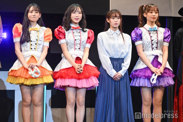 鈴木瞳美、小栗有以、山口乃々華、濱岸ひより/舞台「オッドタクシー 金剛石(ダイヤモンド)は傷つかない」公開ゲネプロの様子(C)モデルプレス