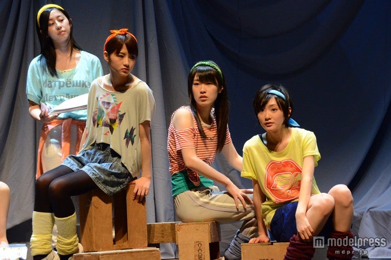 舞台「16人のプリンシパル」公開リハーサル中の乃木坂46