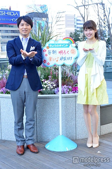 (左から)桝太一アナウンサー、榊原美紅(C)日本テレビ