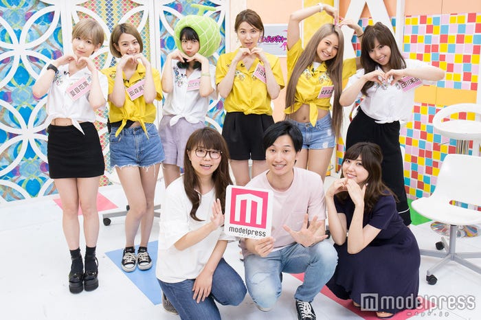 (前列左から)山崎ケイ、山添寛、岩崎名美(後列左から)夏目花実、田森美咲、山口めろん、戸田れい、ゆきぽよ、白川未奈(C)モデルプレス