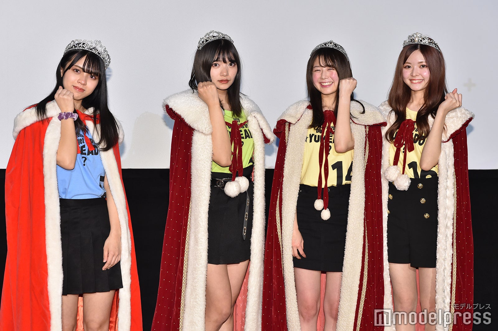 新メンバーのかれんさん、聖來さん、あきのさん、永田彩夏さん （C）モデルプレス