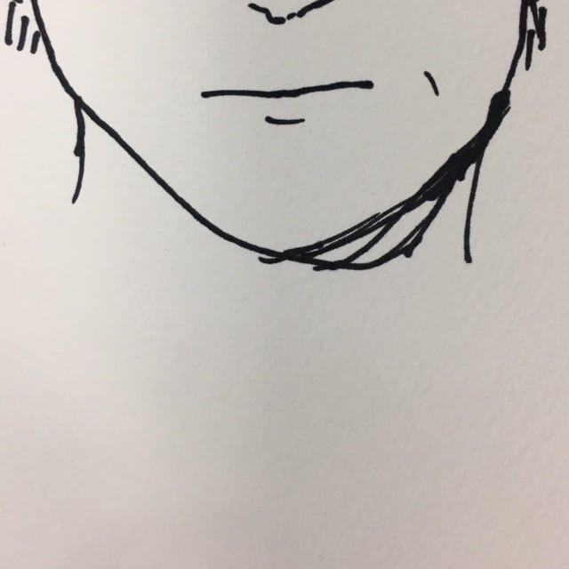 似顔絵の一部(提供写真)