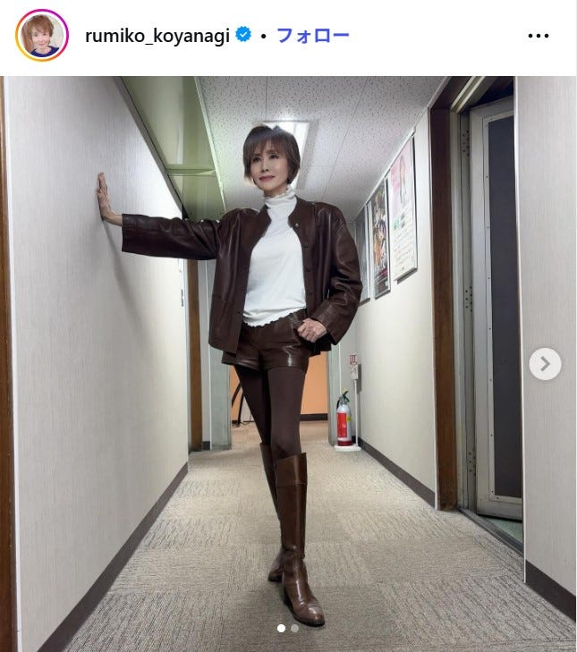 小柳ルミ子Instagramより