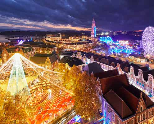 冬はハウステンボスのイルミネーションで感動の夜を!世界最大1300万球が輝く光の王国へ