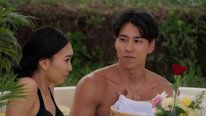 武井亜樹、坂口隆志『バチェロレッテ・ジャパン』シーズン3エピソード6(C)2024 Warner Bros. International Television Production Limited. All Rights Reserved
