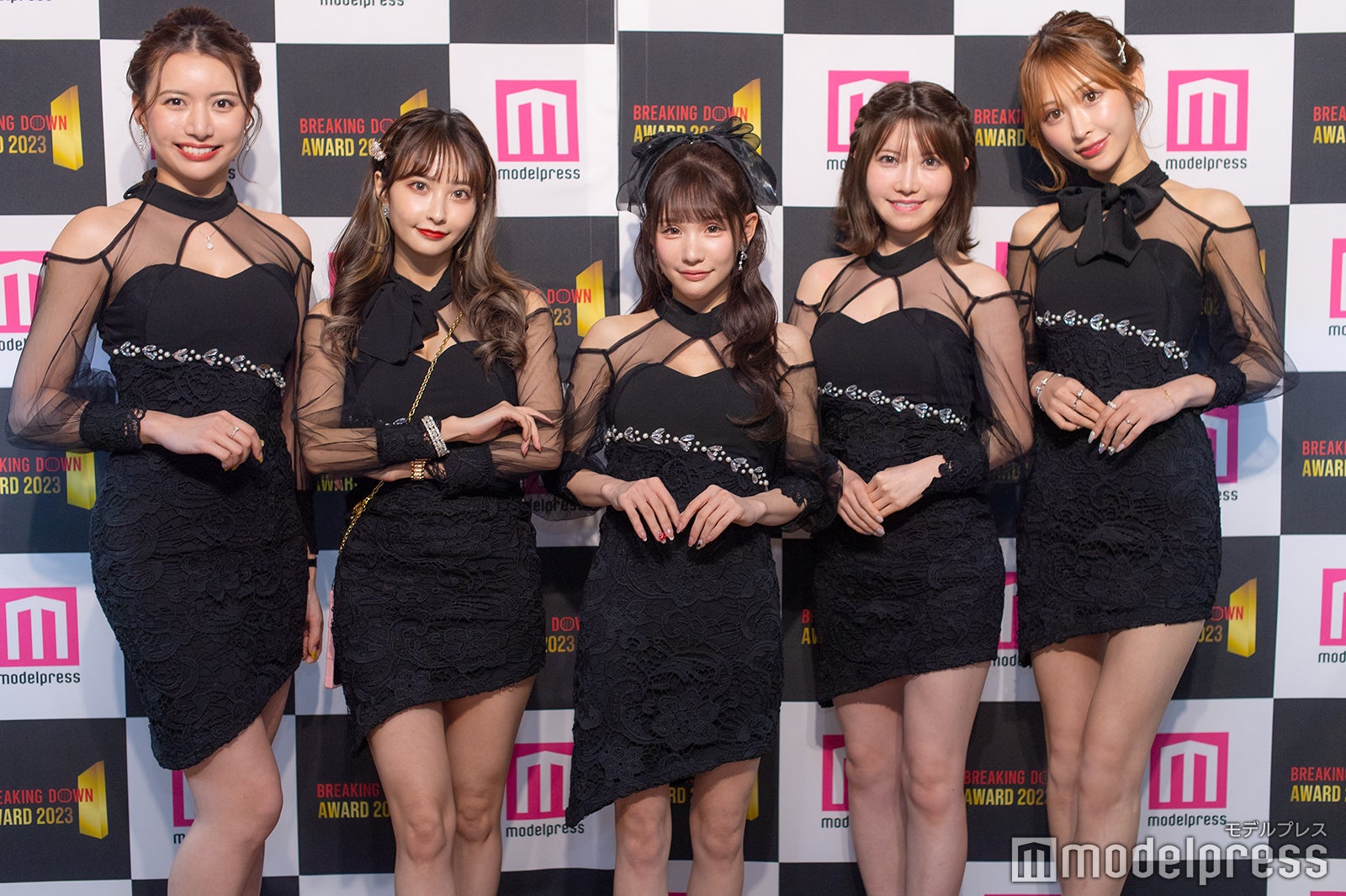 Breaking Girl（左から）さゆり、花咲レア、平瀬あいり、ゆでたまご、ひかる（C）モデルプレス