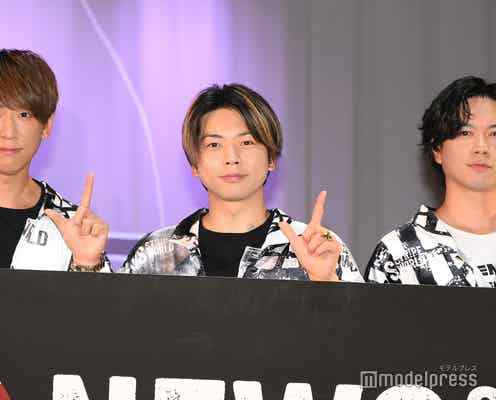 NEWS、初コラボでゲリラ登壇 増田貴久の食レポにツッコミ【NEWS STRIPE WORLD in JOYPOLIS】