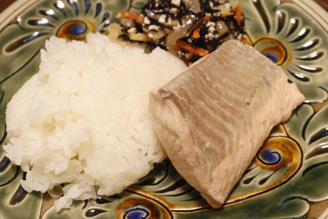 湯せんで炊飯ポリ袋（半透明、12枚）　盛り付け
