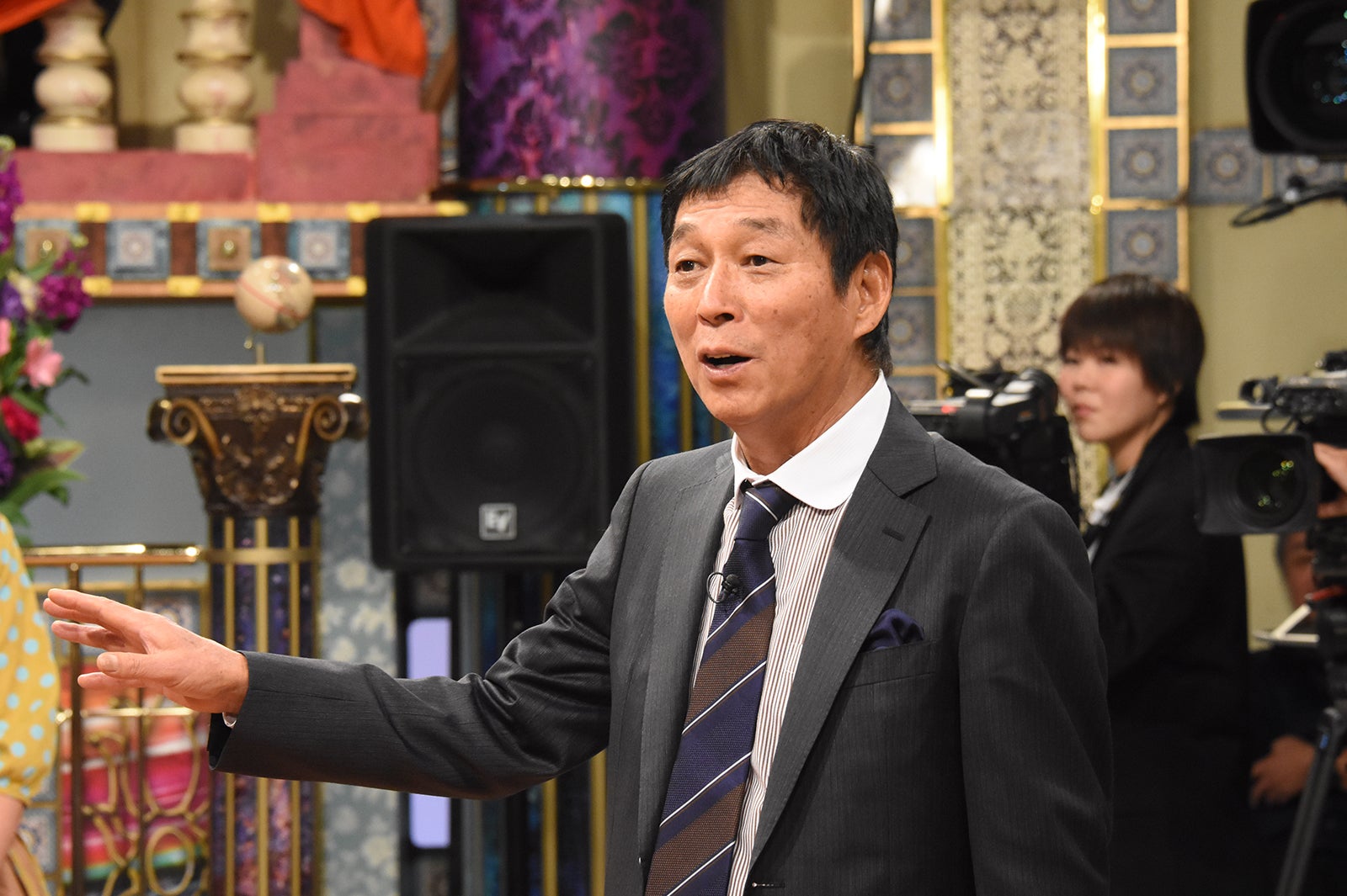 明石家さんま「踊る踊る！さんま御殿！！豪華アスリート大集結 話題の美女が大騒ぎSP」より（C）日本テレビ